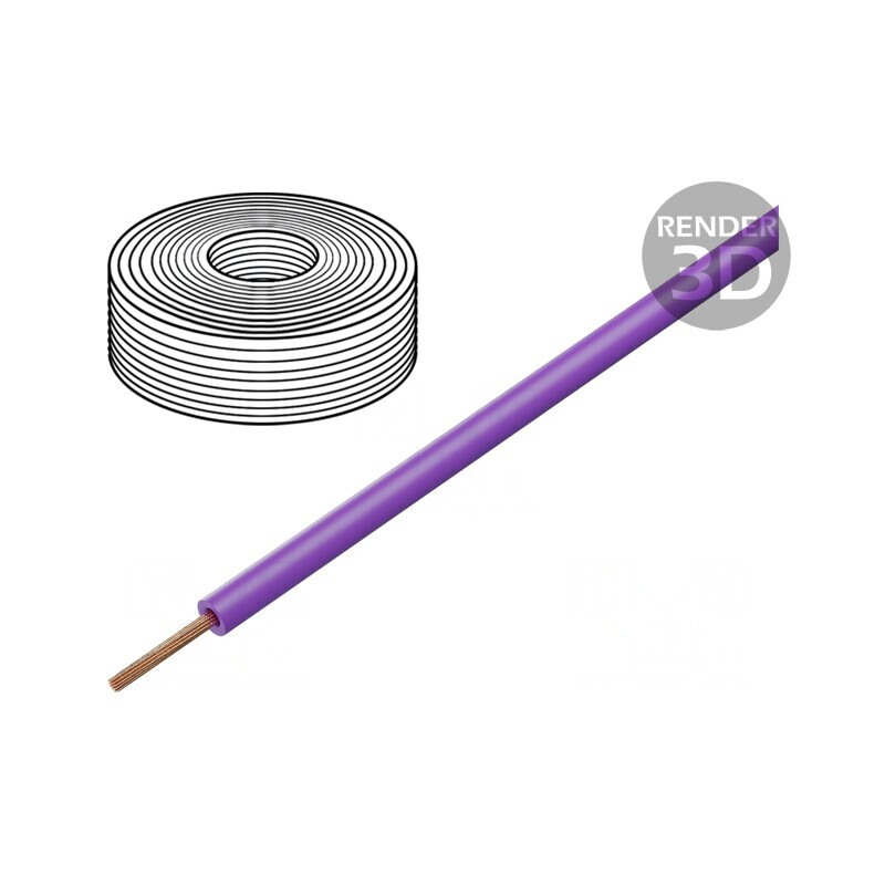 Cablu Electric LSZH Violet 2,5mm² 450/750V | Electronic-mag.ro | Componente Electronice