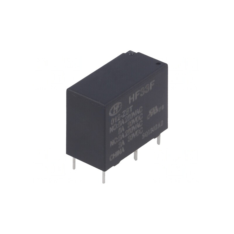 Releu SPDT Electromagnetic 12VDC 10A 5A 250VAC PCB | Electronic-mag.ro | Componente Electronice