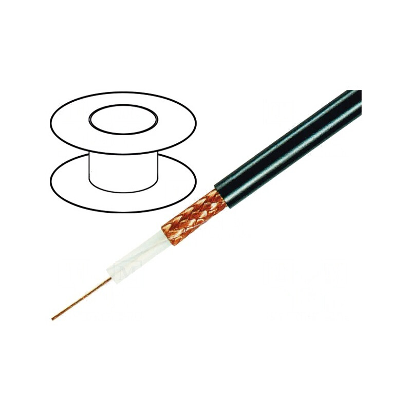 Cablu coaxial RG59 PVC negru 100m | Electronic-mag.ro | Componente Electronice Cablu coaxial RG59 PVC negru 100m | Electronic-mag.ro | Componente Electronice