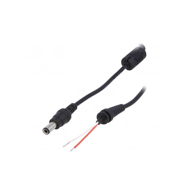 Cablu DC 6,3/3,0 Negru 1,2m | Electronic-mag.ro | Componente Electronice