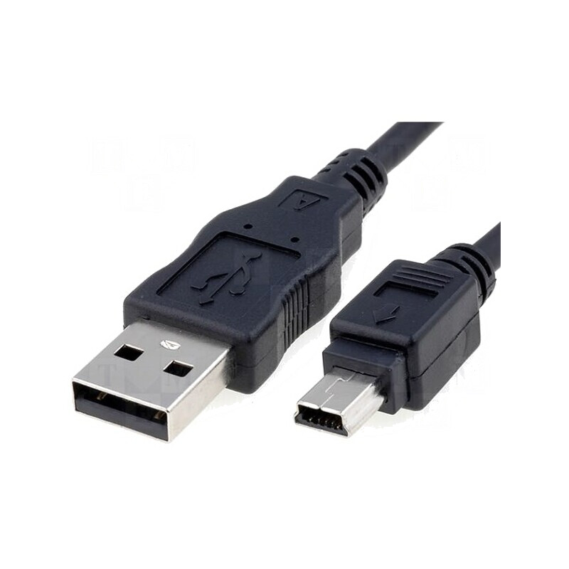 Cablu USB 2.0 USB A la USB B Mini 1.5m Negru pentru Canon | Electronic-mag.ro | Componente Electronice