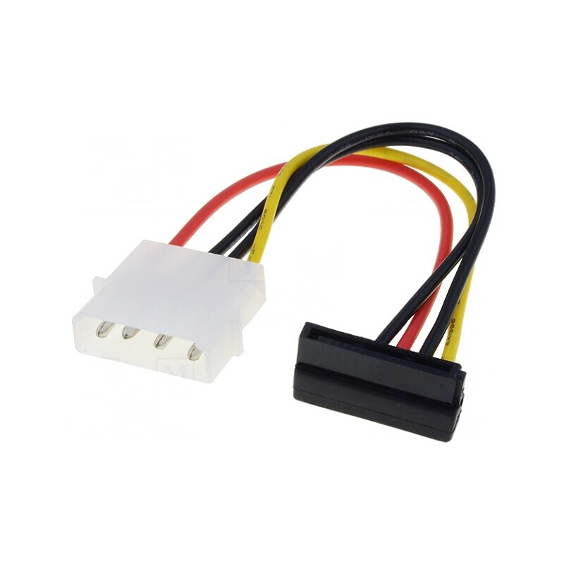 Adaptor Molex la SATA în Unghi 0.15m | Electronic-mag.ro | Componente Electronice