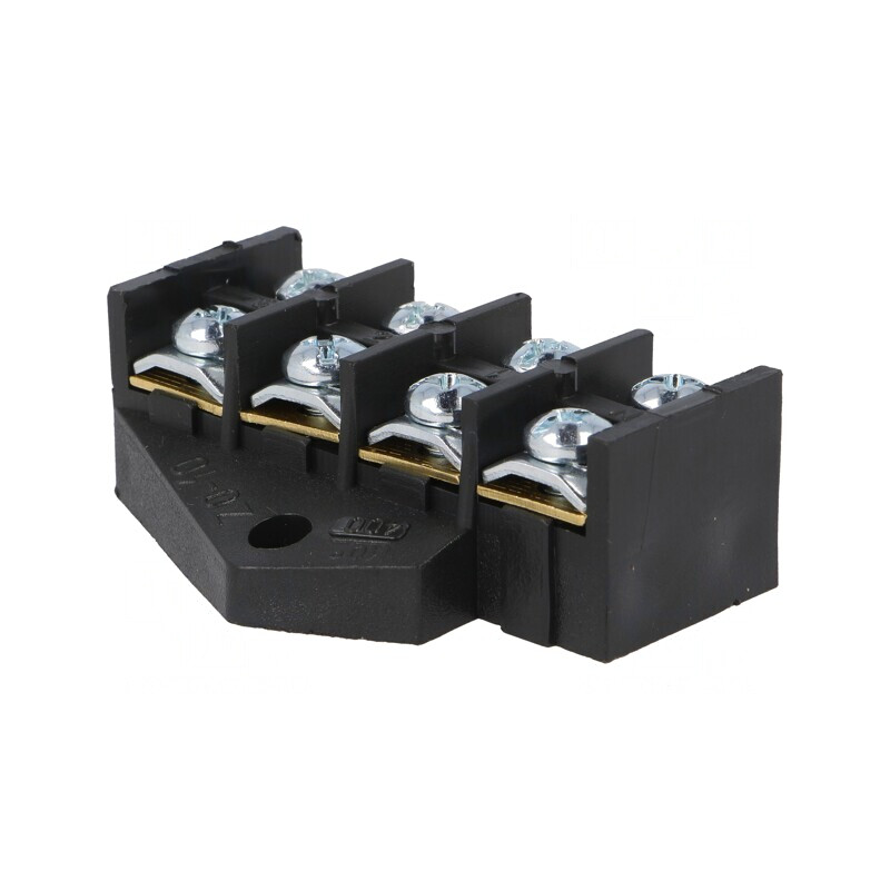 Regletă Conexiuni Terminal cu Șurub 10mm2 380V 4 Piste | Electronic-mag.ro | Componente Electronice