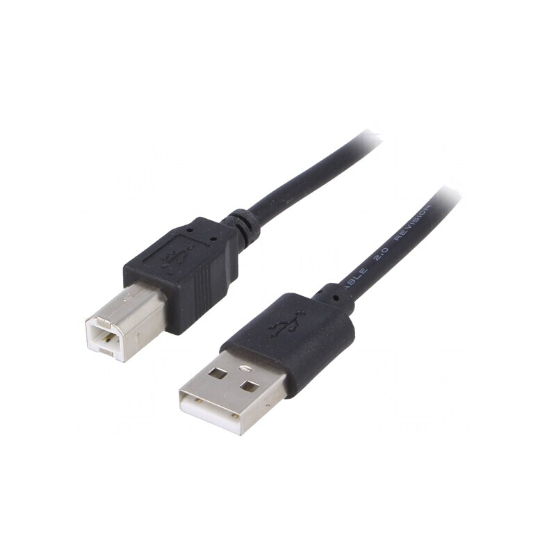 Cablu USB 2.0 A-B 1,8m Negru | Electronic-mag.ro | Componente Electronice Cablu USB 2.0 A-B 1,8m Negru | Electronic-mag.ro | Componente Electronice