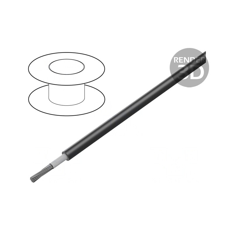 Cablu Solartech 4mm2 Negru Copolimer Reticulat | Electronic-mag.ro | Componente Electronice