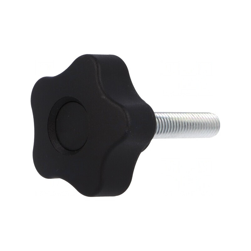 Buton de Reglare 40mm Negru M8 | Electronic-mag.ro | Componente Electronice