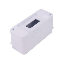 Carcasă Albă pentru Aparatură Modulară IP30 2 Moduli ABS | Electronic-mag.ro | Componente Electronice