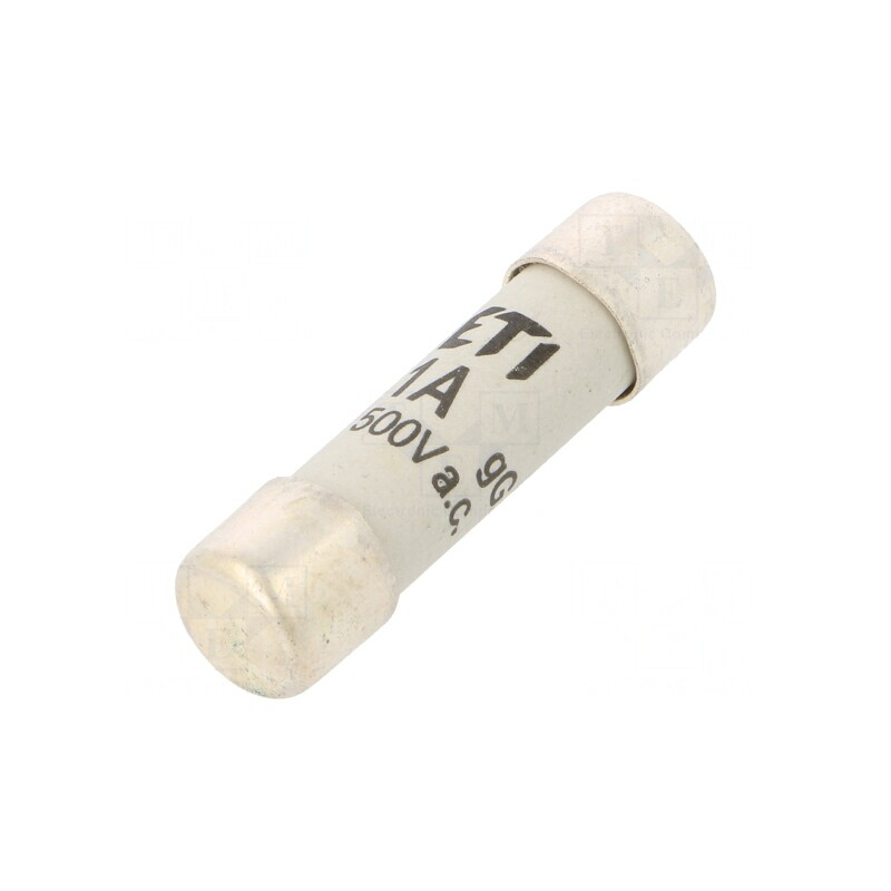 Siguranță cilindrică gG 1A 500VAC 10.3x38mm | Electronic-mag.ro | Componente Electronice