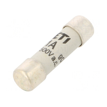 Siguranță cilindrică gG 1A 500VAC 10.3x38mm | Electronic-mag.ro | Componente Electronice