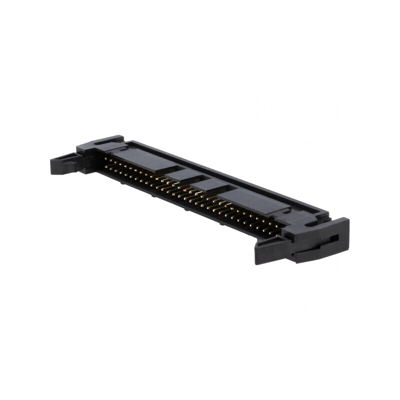 Soclu IDC Tată 64 PIN cu Ejector Negru THT 2.54mm | Electronic-mag.ro | Componente Electronice