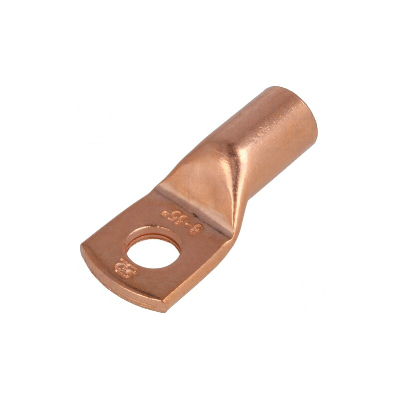 Vârf inelar tubular M8 35mm2 cupru crimpat pe cablu 33,5mm | Electronic-mag.ro | Componente Electronice