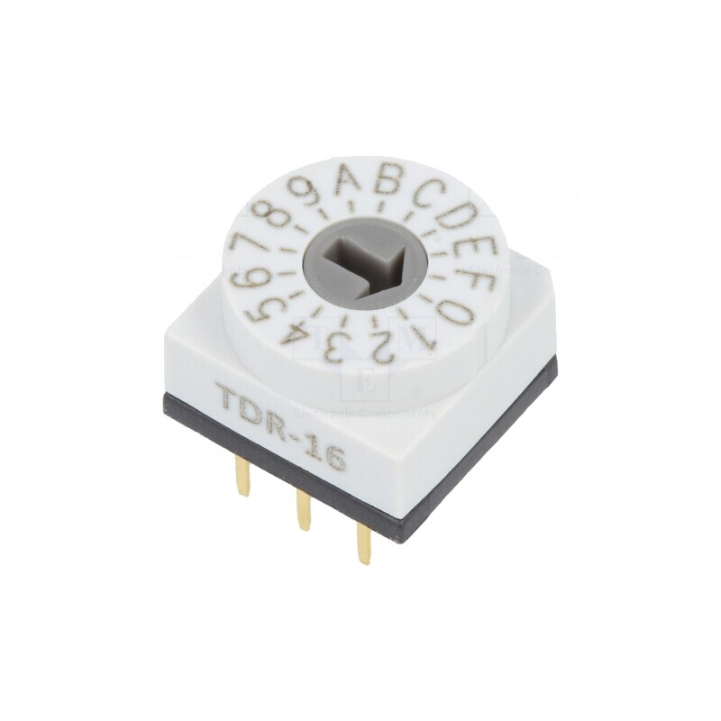 Întrerupător Codificare HEX/BCD 16 Poz THT 80mΩ | Electronic-mag.ro | Componente Electronice