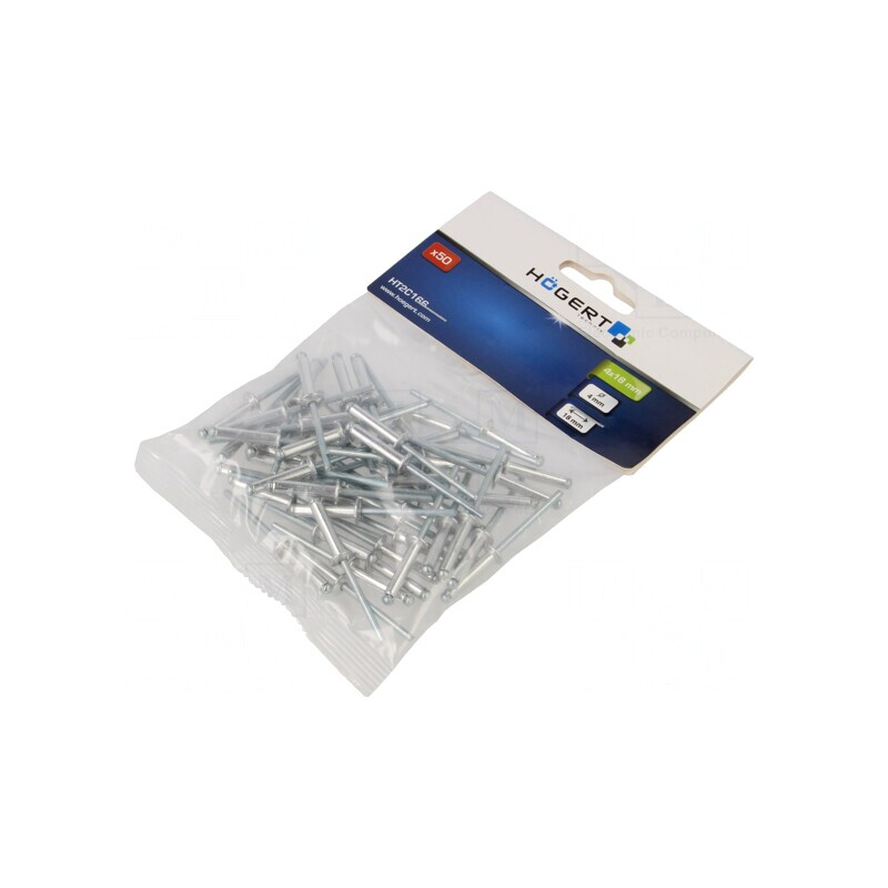 Diblu Aluminiu 4mm x 18mm 50 Bucăți | Electronic-mag.ro | Componente Electronice