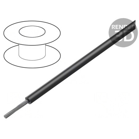 Cablu electric litat Cu 18AWG negru 30m | Electronic-mag.ro | Componente Electronice