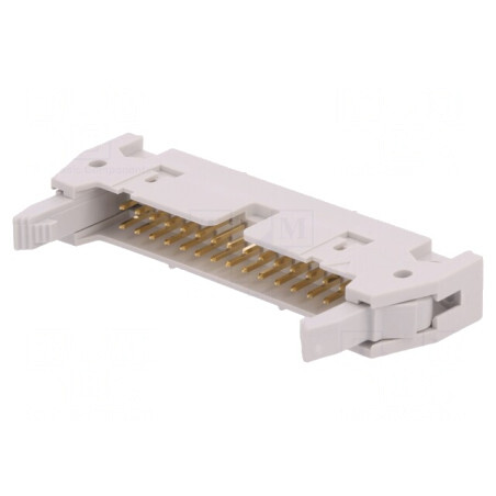 Soclu IDC tată 30 pini cu ejector 2,54mm THT Quickie | Electronic-mag.ro | Componente Electronice