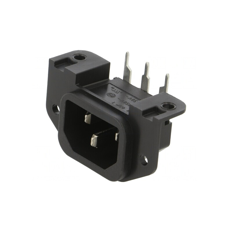 Conector de Alimentare AC Soclu Tată 10A 250V IEC 60320 GSP1 | Electronic-mag.ro | Componente Electronice Conector de Alimentare AC Soclu Tată 10A 250V IEC 60320 GSP1 | Electronic-mag.ro | Componente Electronice