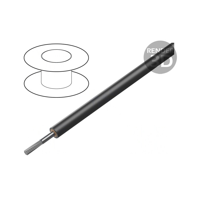 Cablu Electric NSGAFÖU 2,5mm² Cu Negru 2,1kV/3,6kV | Electronic-mag.ro | Componente Electronice