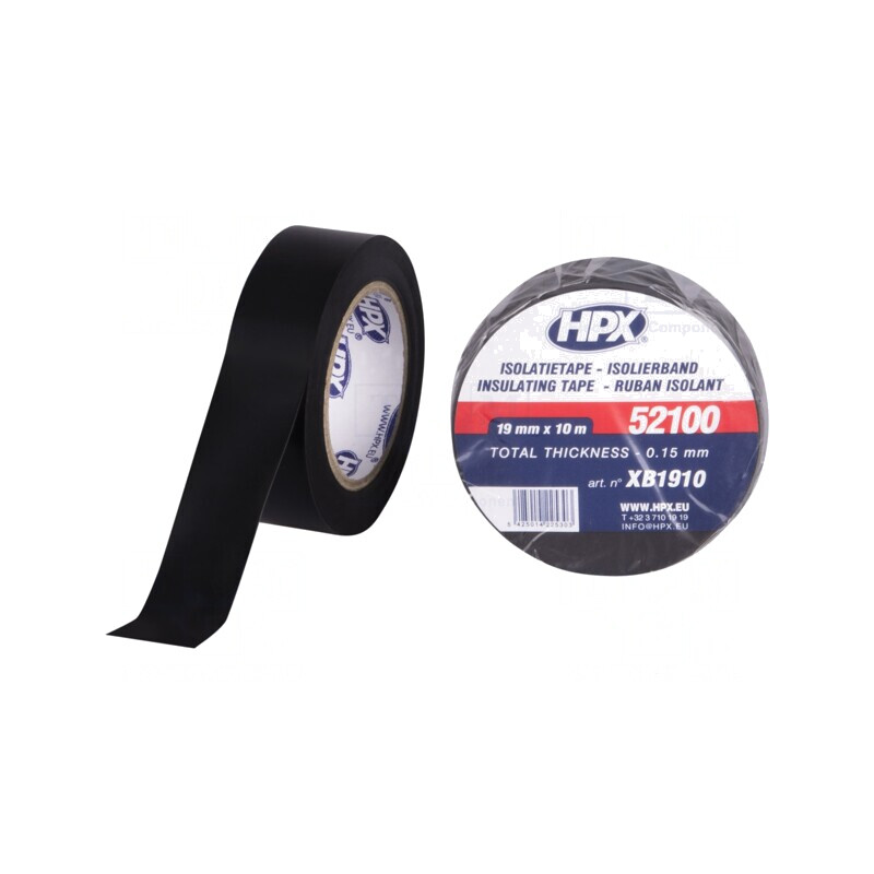 Bandă Electroizolantă Neagră 19mm x 10m | Electronic-mag.ro | Componente Electronice
