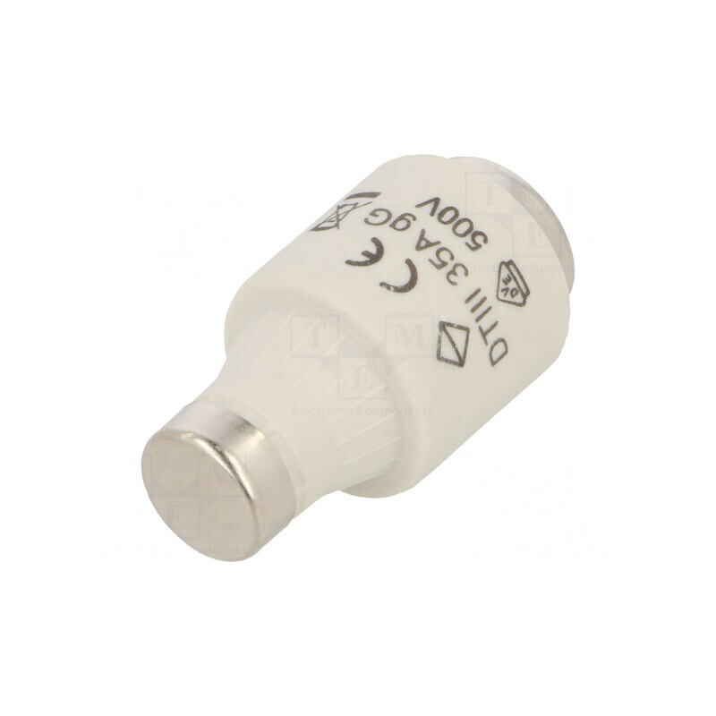 Siguranță gG Întârziere 35A 500VAC DIII | Electronic-mag.ro | Componente Electronice