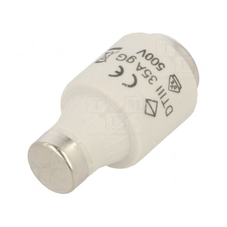 Siguranță gG Întârziere 35A 500VAC DIII | Electronic-mag.ro | Componente Electronice