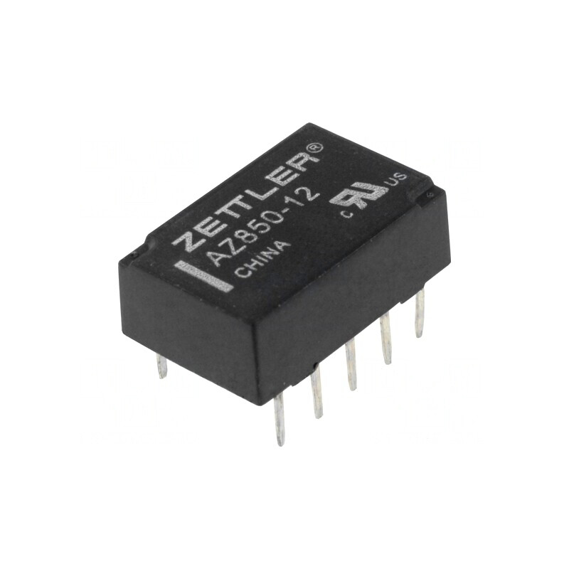 Releu electromagnetic DPDT 12VDC 1A PCB | Electronic-mag.ro | Componente Electronice