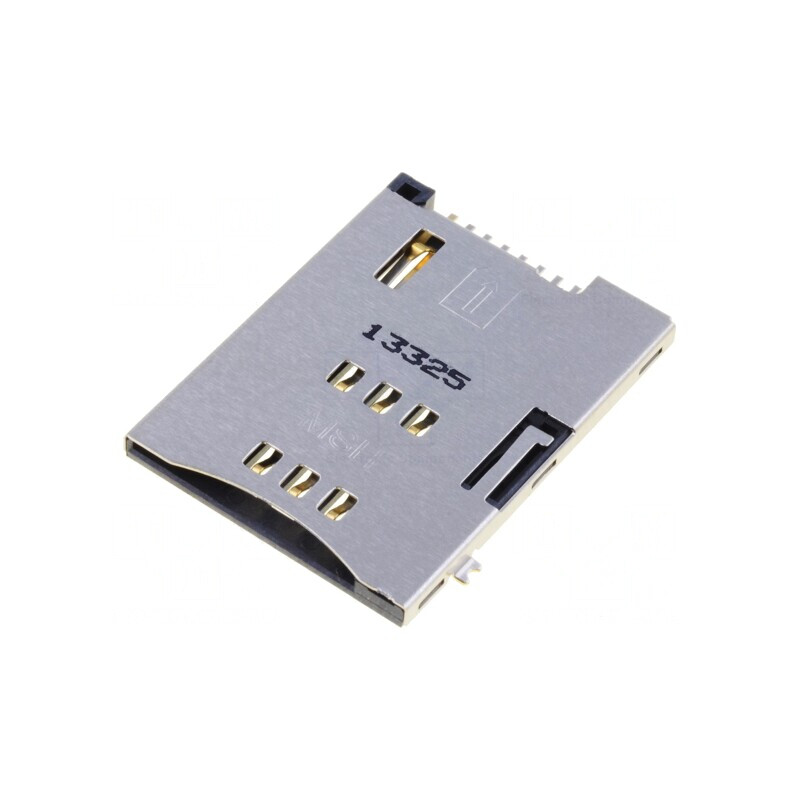 Conector pentru Carduri SIM Aurit SMT Push-Push 0.5A | Electronic-mag.ro | Componente Electronice Conector pentru Carduri SIM Aurit SMT Push-Push 0.5A | Electronic-mag.ro | Componente Electronice