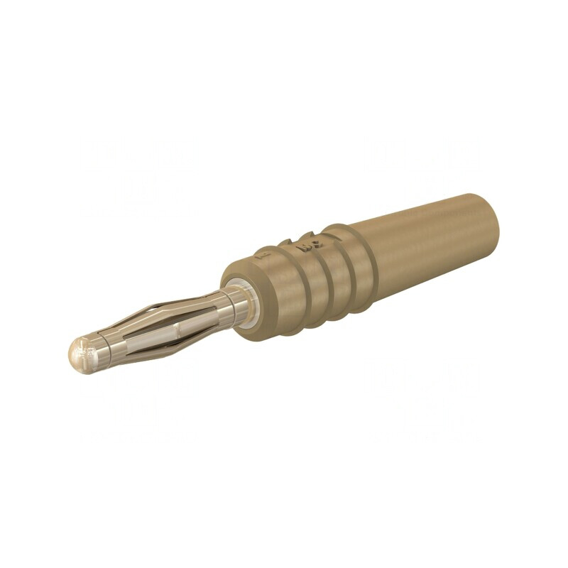 Mufă Banană 2mm 10A Maro Aurit Neizolat | Electronic-mag.ro | Componente Electronice