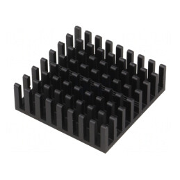 Radiator Aluminiu Negru 31x31x10mm | Electronic-mag.ro | Componente Electronice
