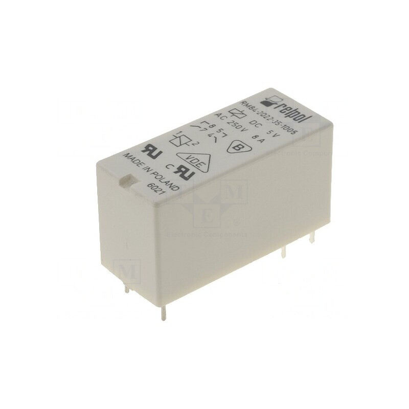 Releu Electromagnetic 5V DC DPST-NO 8A 250VAC PCB | Electronic-mag.ro | Componente Electronice
