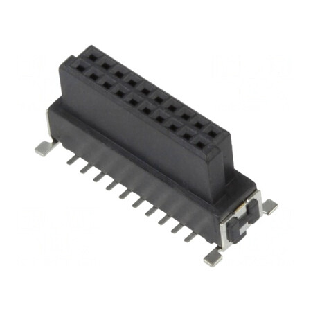 Conector PCB-PCB Mamă 20 PIN 1.27mm Termoplast | Electronic-mag.ro | Componente Electronice