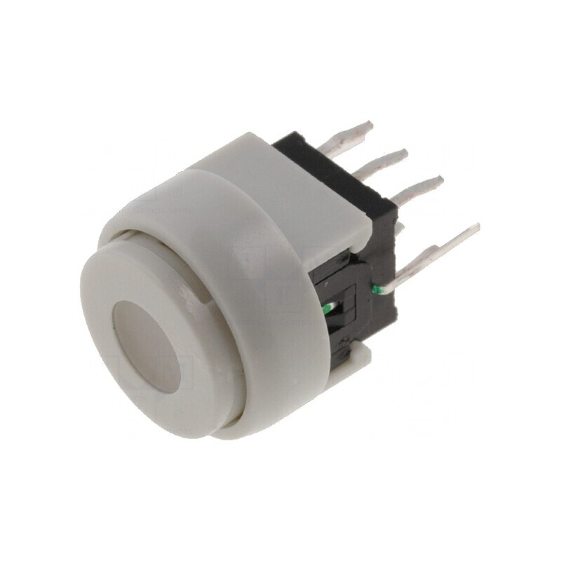 Comutator Tastatură DPDT LED Alb 30VDC 0.1A THT | Electronic-mag.ro | Componente Electronice