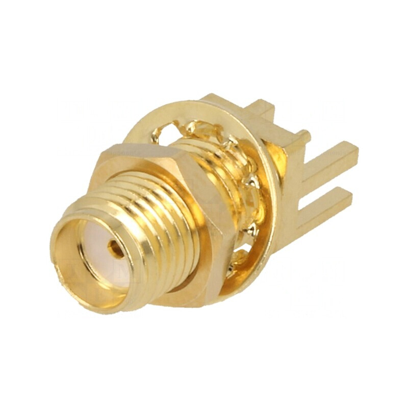 Soclu SMA Mamă SMT pentru Panou PTFE | Electronic-mag.ro | Componente Electronice