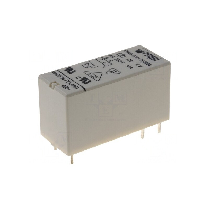 Releu Electromagnetic SPST-NO 5VDC 16A | Electronic-mag.ro | Componente Electronice