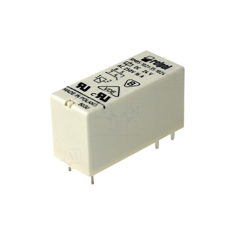 Releu Electromagnetic SPST-NO 24VDC 16A 250VAC PCB | Electronic-mag.ro | Componente Electronice