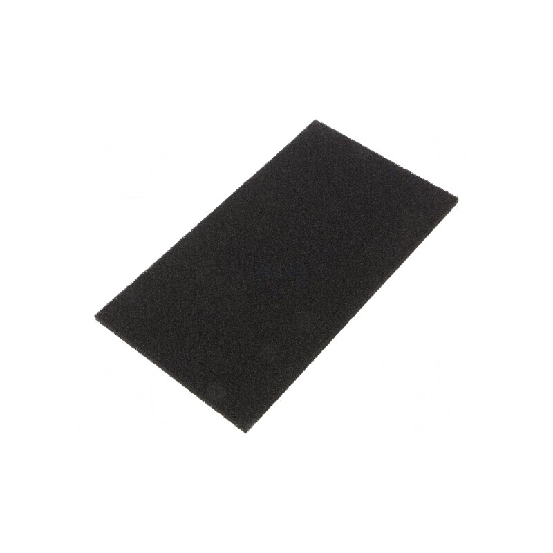 Burete Electroconductor ESD Negru 127mm x 228mm x 6mm | Electronic-mag.ro | Componente Electronice