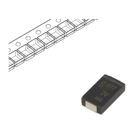 Condensator Polimeric Low ESR 470uF 2V SMD | Electronic-mag.ro | Componente Electronice