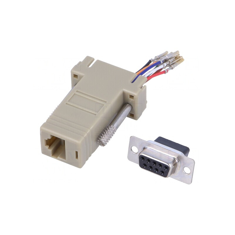 Adaptor D-Sub 9 Pin Mamă la RJ45 Soclu | Electronic-mag.ro | Componente Electronice Adaptor D-Sub 9 Pin Mamă la RJ45 Soclu | Electronic-mag.ro | Componente Electronice