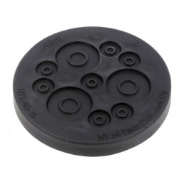 Garnitură Neagră Multiorificii 40mm IP67 | Electronic-mag.ro | Componente Electronice