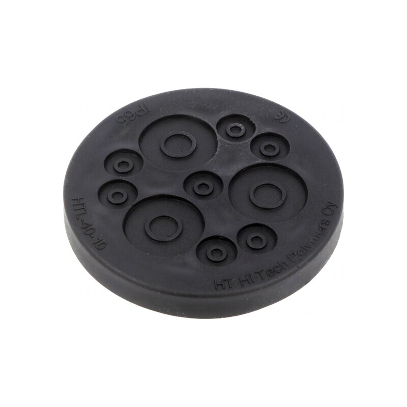 Garnitură Neagră Multiorificii 40mm IP67 | Electronic-mag.ro | Componente Electronice