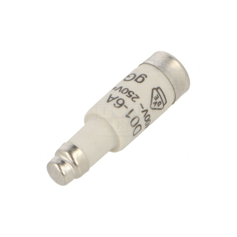 Siguranţă gG Întârziere 6A 400VAC 250VDC D01 | Electronic-mag.ro | Componente Electronice