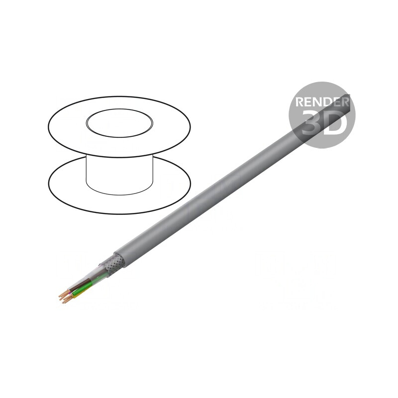 Cablu Ecranat PVC 6x0,25mm2 Cupru Cositorit | Electronic-mag.ro | Componente Electronice