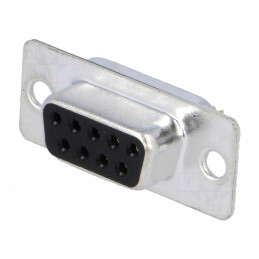 D-Sub 9-PIN Mufă Mamă pe Cablu Aurită | Electronic-mag.ro | Componente Electronice