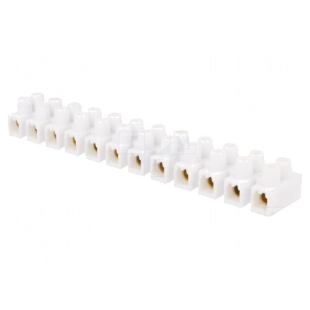 Regletă de Conexiuni Terminal cu Șurub Albă 16mm2 400V 76A | Electronic-mag.ro | Componente Electronice