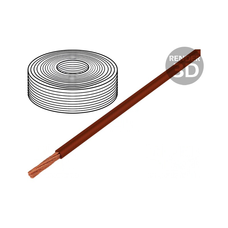 Cablu electric maro 1x1,5mm2 Cu PVC 450V/750V | Electronic-mag.ro | Componente Electronice