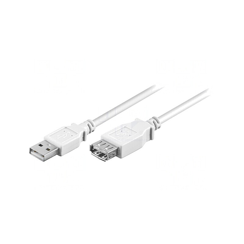 Cablu USB 2.0 A-A 0.6m Alb PVC | Electronic-mag.ro | Componente Electronice