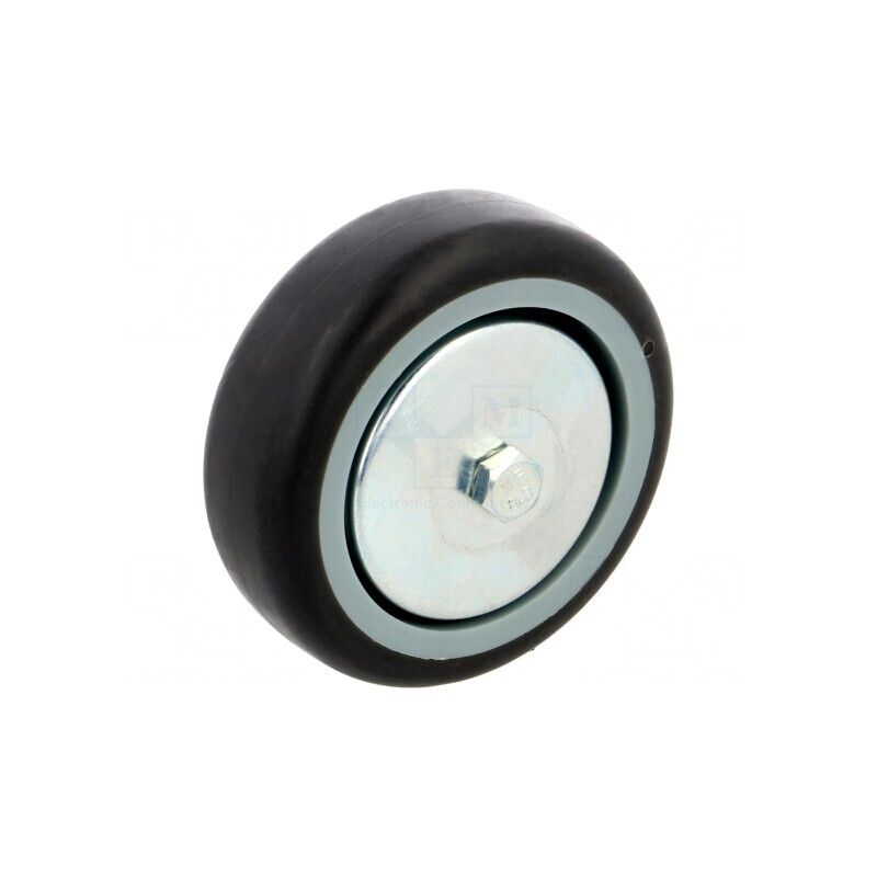 Roată de Transport 75mm 40kg Guma 75 Shore | Electronic-mag.ro | Componente Electronice