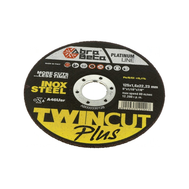 Disc de Tăiere 125mm 22,23mm 1,6mm | Electronic-mag.ro | Componente Electronice