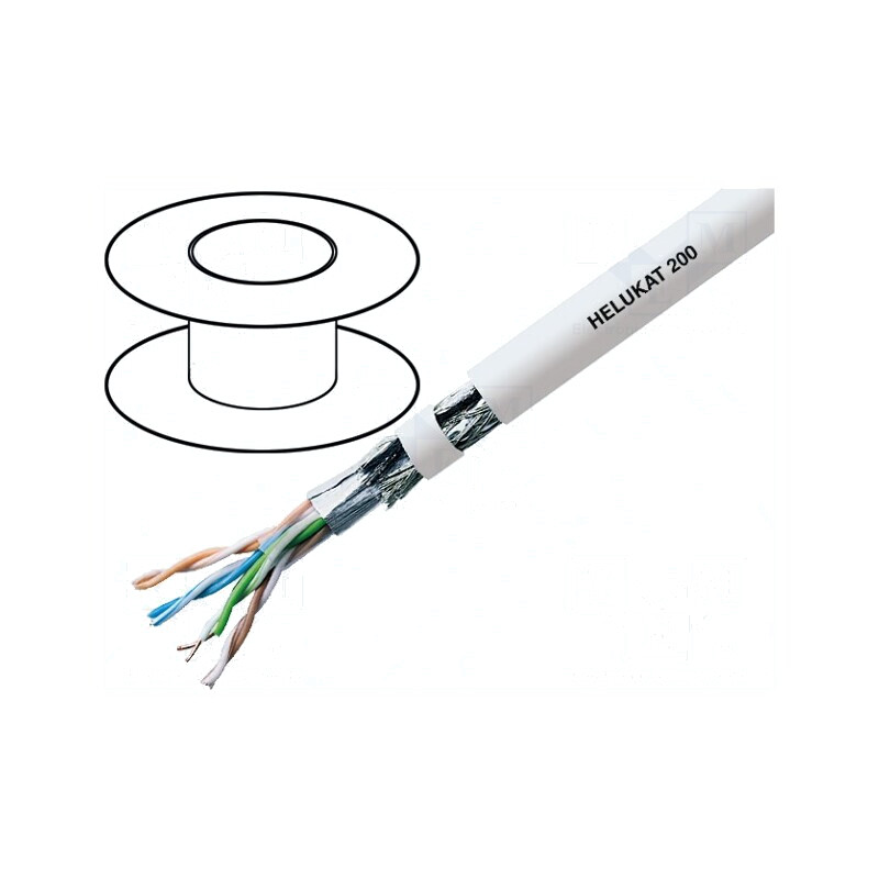 Cablu de Rețea SF/UTP Cat5e 100m Gri | Electronic-mag.ro | Componente Electronice