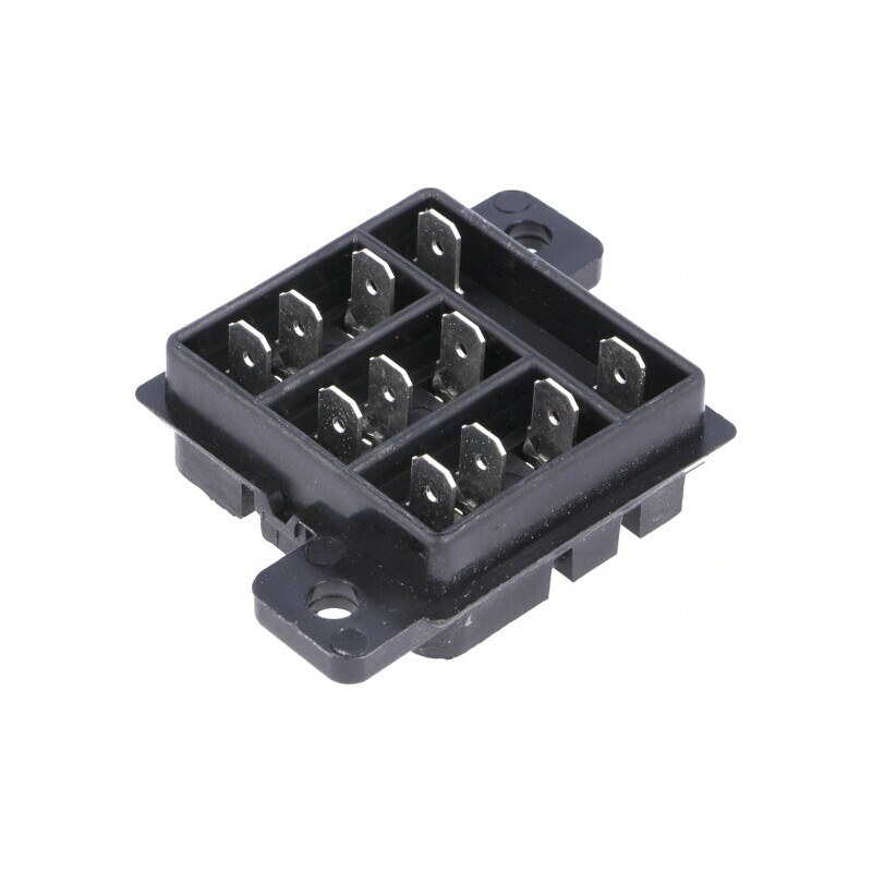 Stativ PIN cu Conectori pe Panou 240VAC 10A 16mm | Electronic-mag.ro | Componente Electronice