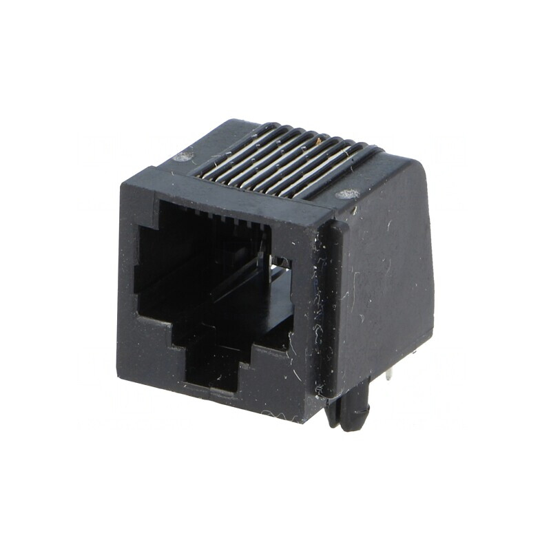 Soclu RJ45 8p8c cu Blocare pentru PCB | Electronic-mag.ro | Componente Electronice